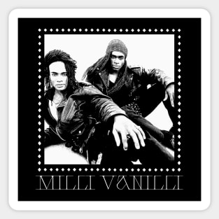 Milli Vanilli \/\/\ Vintage Style Aesthetic Design Sticker